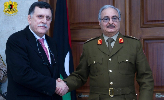 Libya'da Serrac - Hafter Buluşması