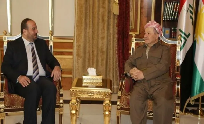 Suri̇ye Muhalefeti̇ Yüksel Müzakere Komi̇tesi̇, IKBY Eski̇ Başkanı Barzani̇ İle Görüştü
