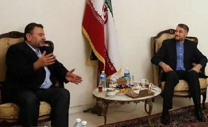 Salih Aruri, İran Heyetiyle Görüştü